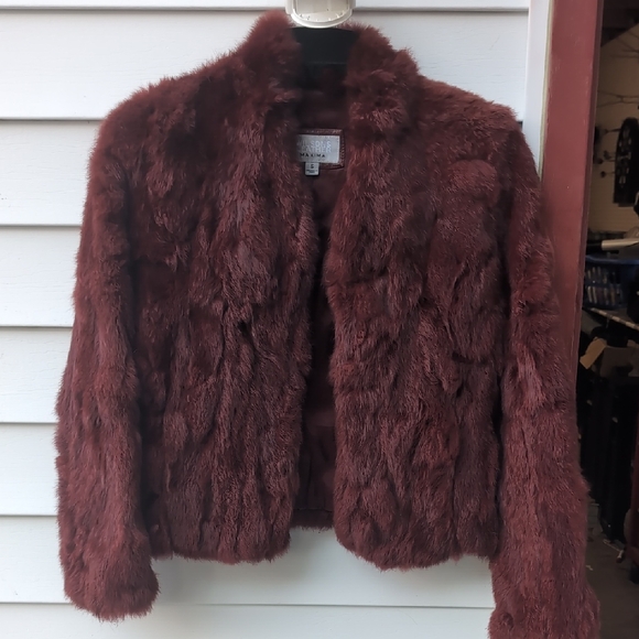 Wilsons Leather Rich Maroon Teddy Jacket - Picture 1 of 6